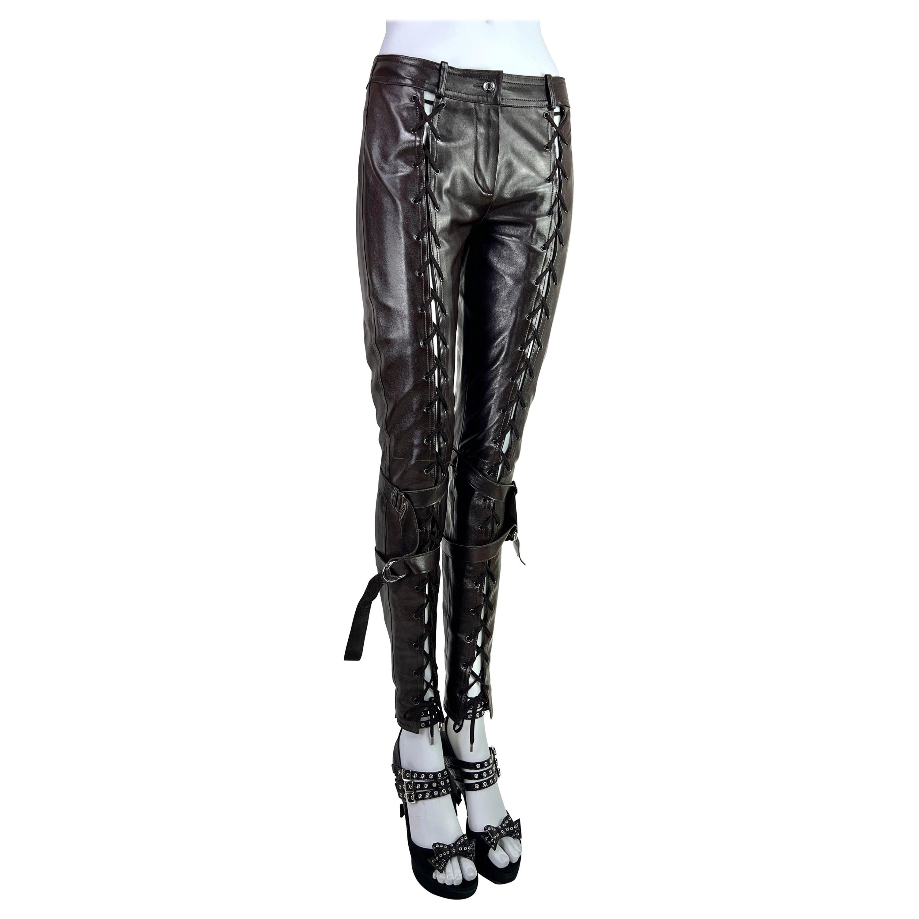 【超希少】galliano archive leather pants y2k 超希少】galliano archive leather pants y2k