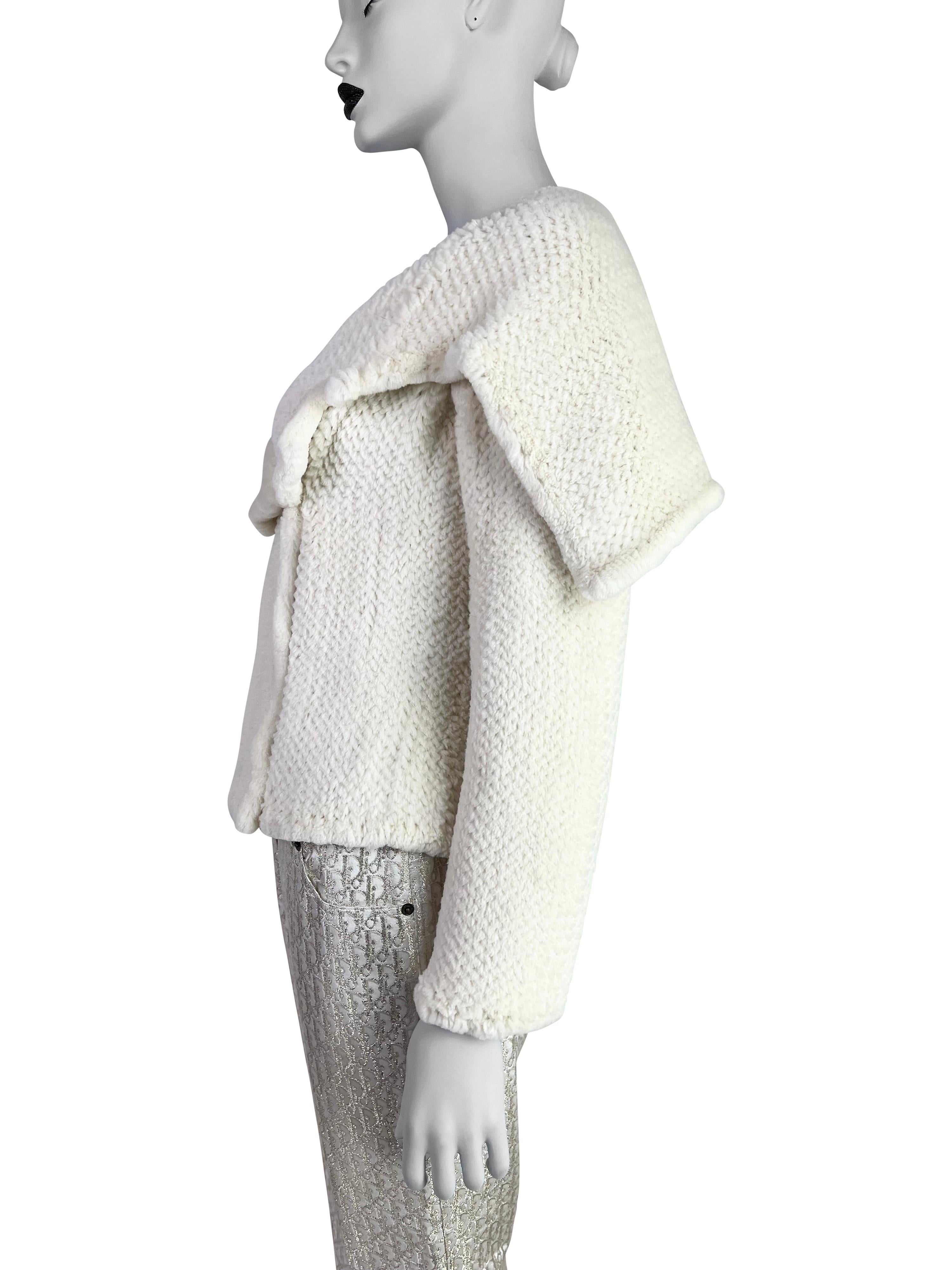 Dior by John Galliano Fall 2005 Knitted Mink Fur Jacket 3