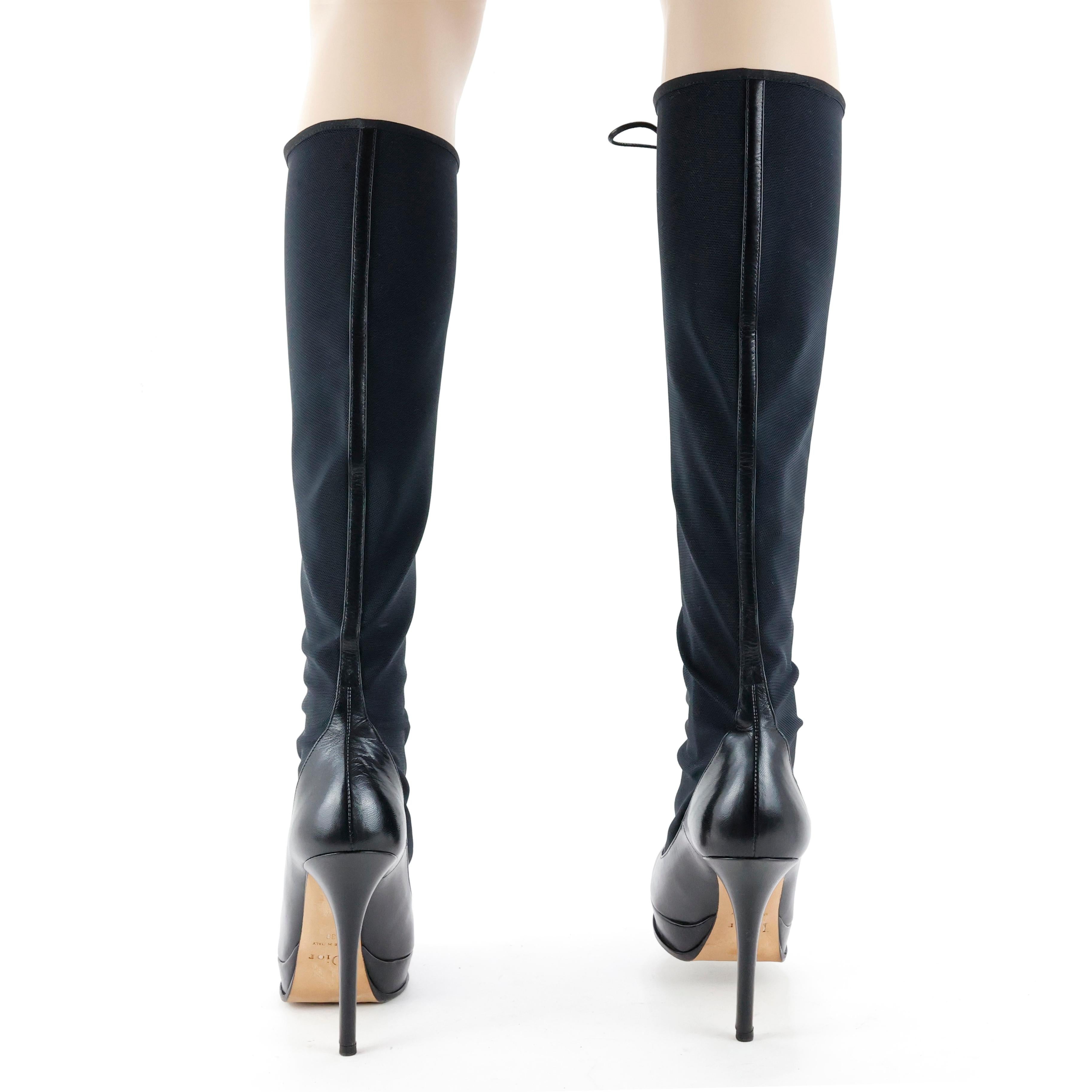 Dior by John Galliano Lace-Up High Boots  2