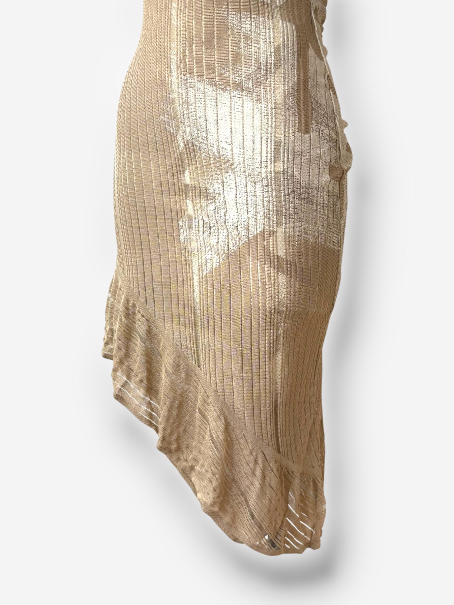 Vestido de capas de pintura Dior by John Galliano, Primavera/Verano 2001 en venta 7