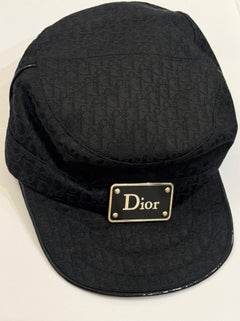 Dior by John Galliano logo monogram oblique black cap