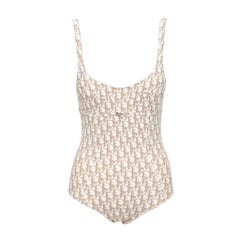 Dior By John Galliano Monogram Bodysuit - '00s Dior By John Galliano Monogram Bodysuit - '00s