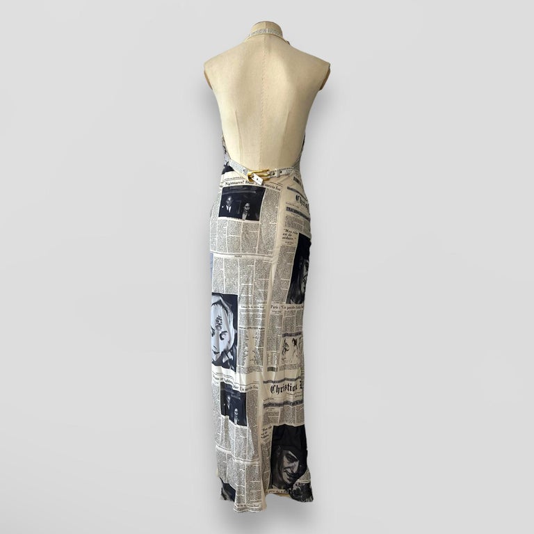 Dior by John Galliano newspaper runway silk dress at 1stDibs | christian dior newspaper dress, dior newspaper dress Dior by John Galliano newspaper runway silk dress at 1stDibs | christian dior newspaper dress, dior newspaper dress