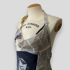 Dior by John Galliano newspaper runway silk dress