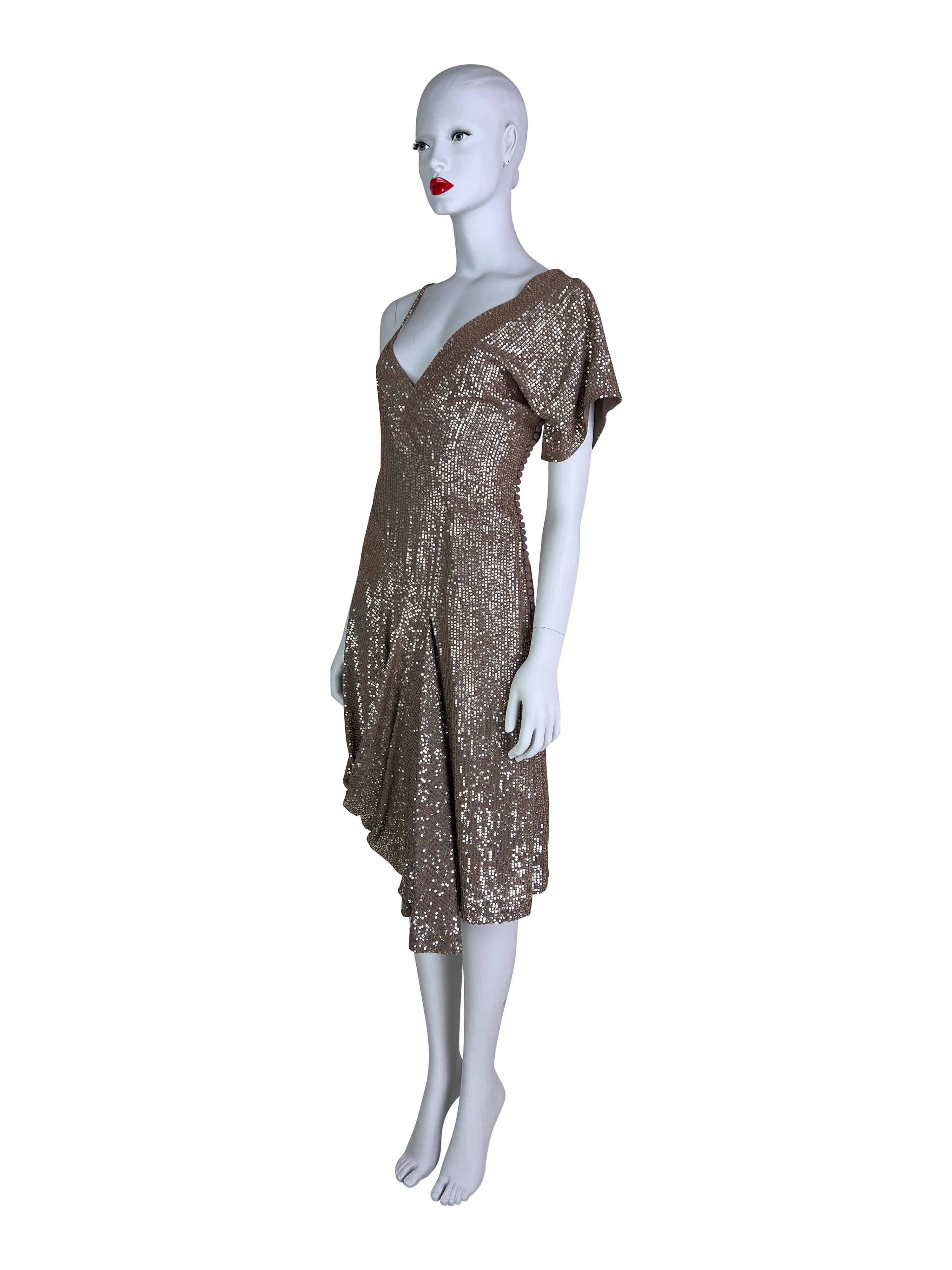 Dior by John Galliano Resort 2007 - Robe à paillettes en vente 1