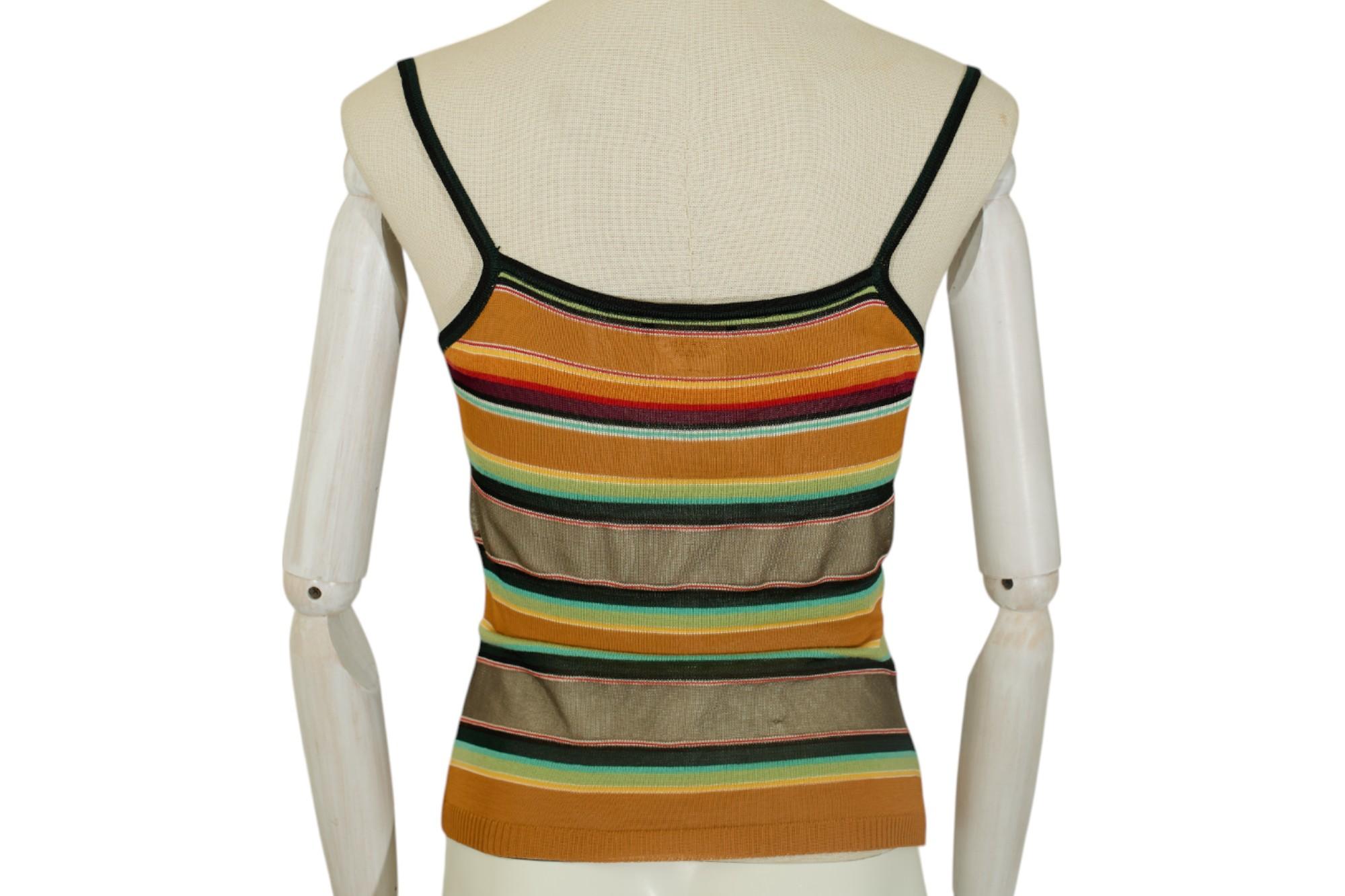 Dior by John Galliano S/S 2002 Beaded Cardigan Tanktop Set For Sale 8