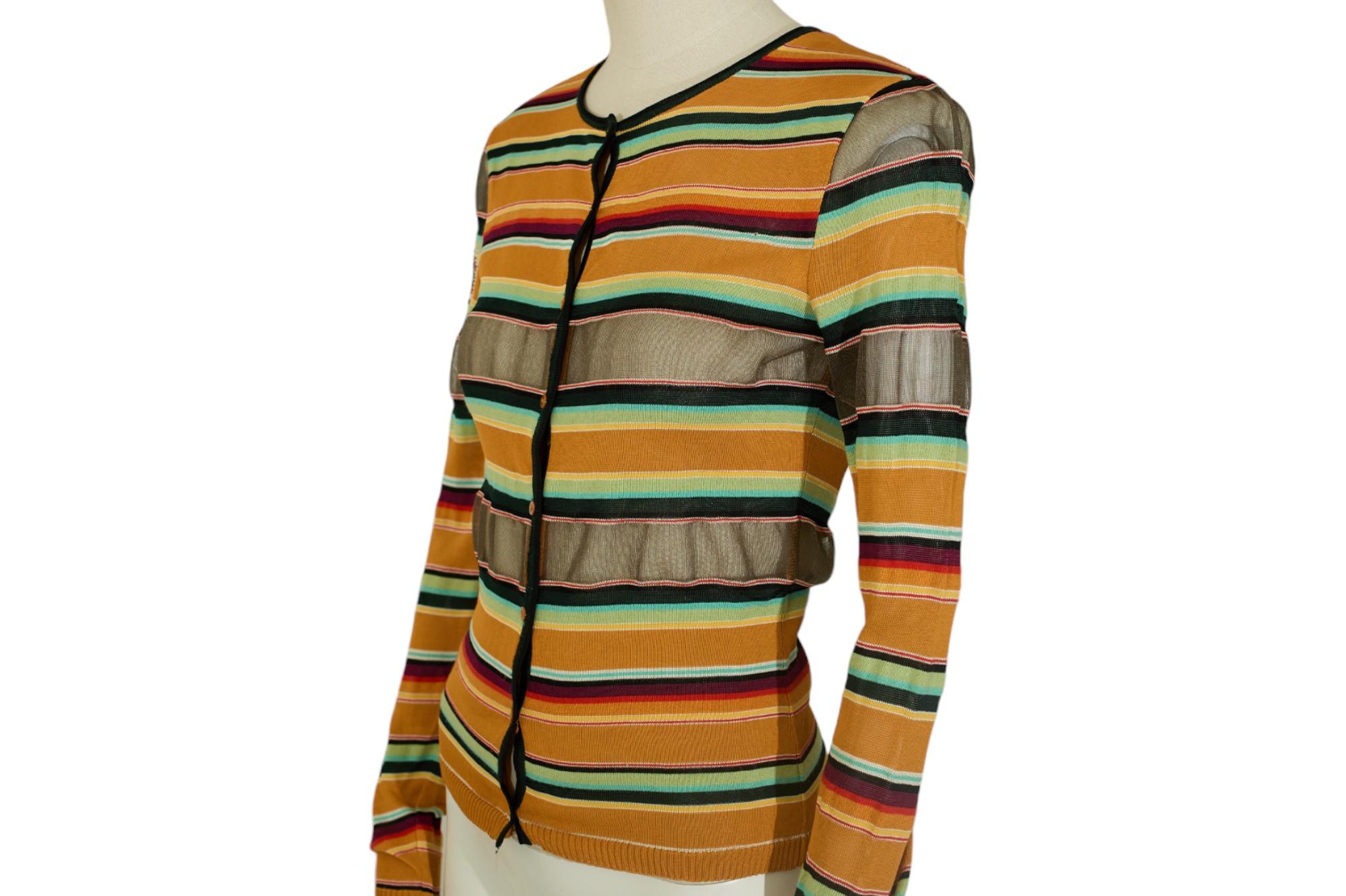 Dior by John Galliano S/S 2002 Beaded Cardigan Tanktop Set For Sale 14
