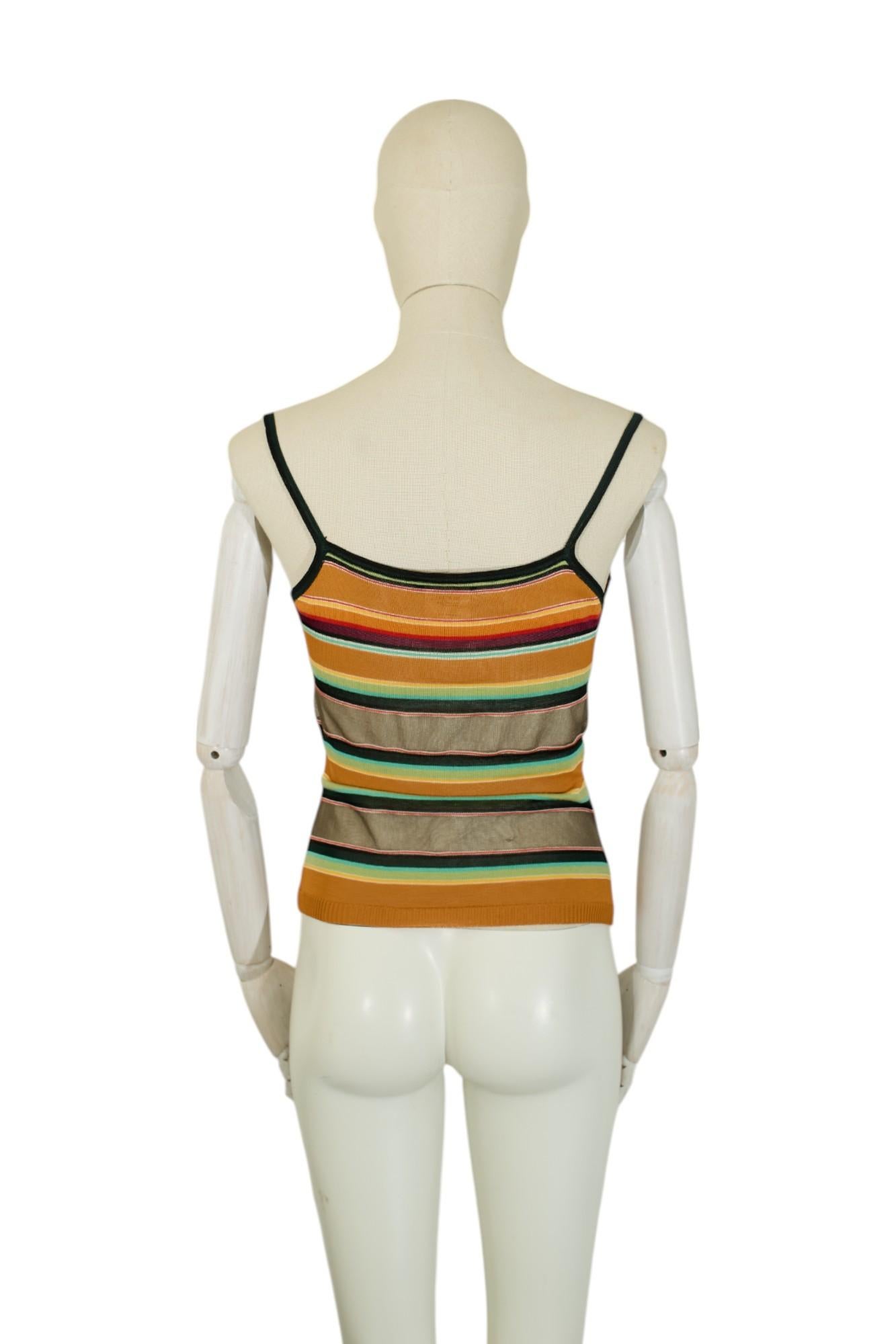 Dior by John Galliano S/S 2002 Beaded Cardigan Tanktop Set For Sale 1