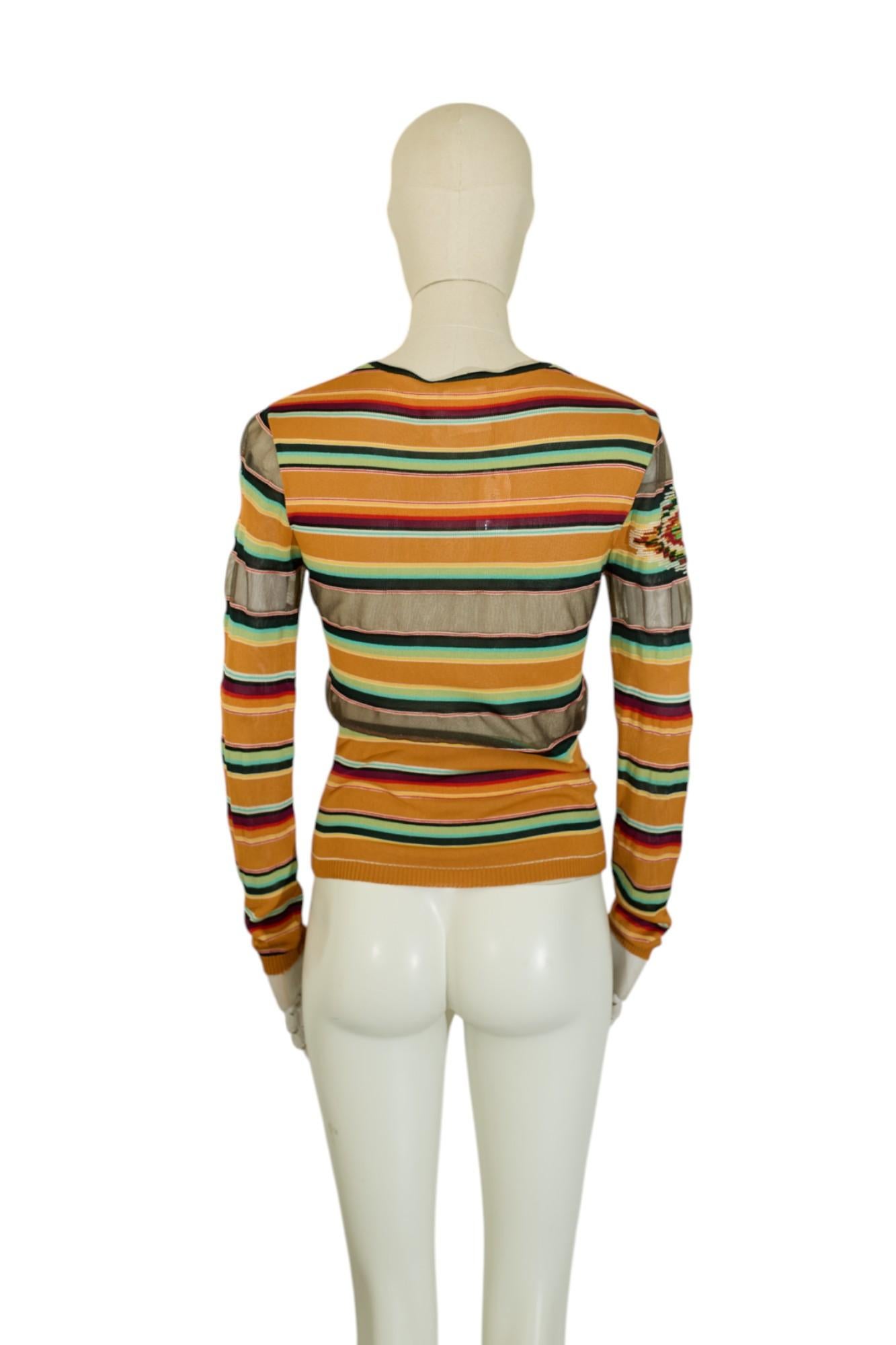 Dior by John Galliano S/S 2002 Beaded Cardigan Tanktop Set For Sale 4