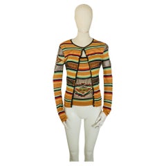 Dior by John Galliano S/S 2002 Beaded Cardigan Tanktop Set