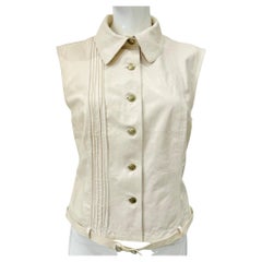 Dior by John Galliano S/S 2002 Goat leather vest