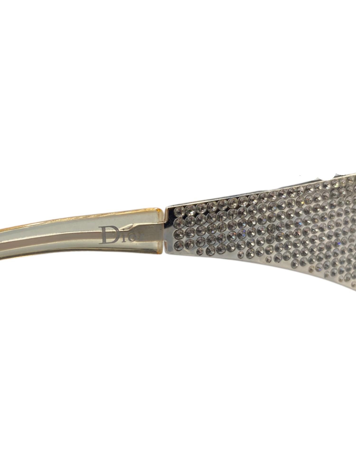 Dior by John Galliano S/S 2003 Dior Punk Swarovski Sunglasses For Sale 5