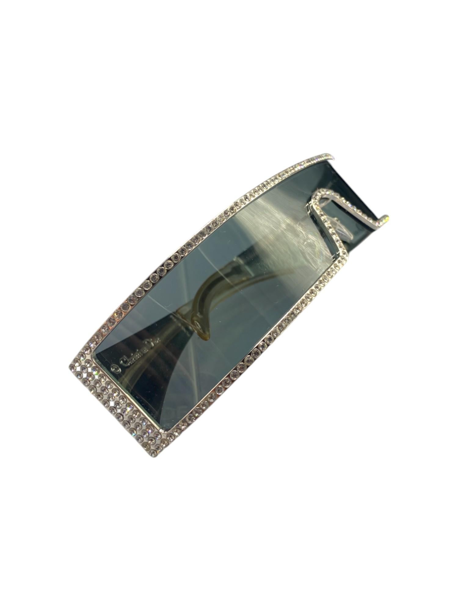 Dior by John Galliano S/S 2003 Dior Punk Swarovski Sunglasses For Sale 1