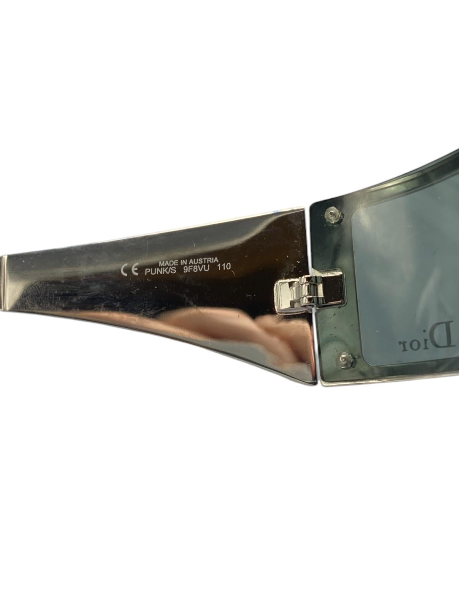 Dior by John Galliano S/S 2003 Dior Punk Swarovski Sunglasses For Sale 2