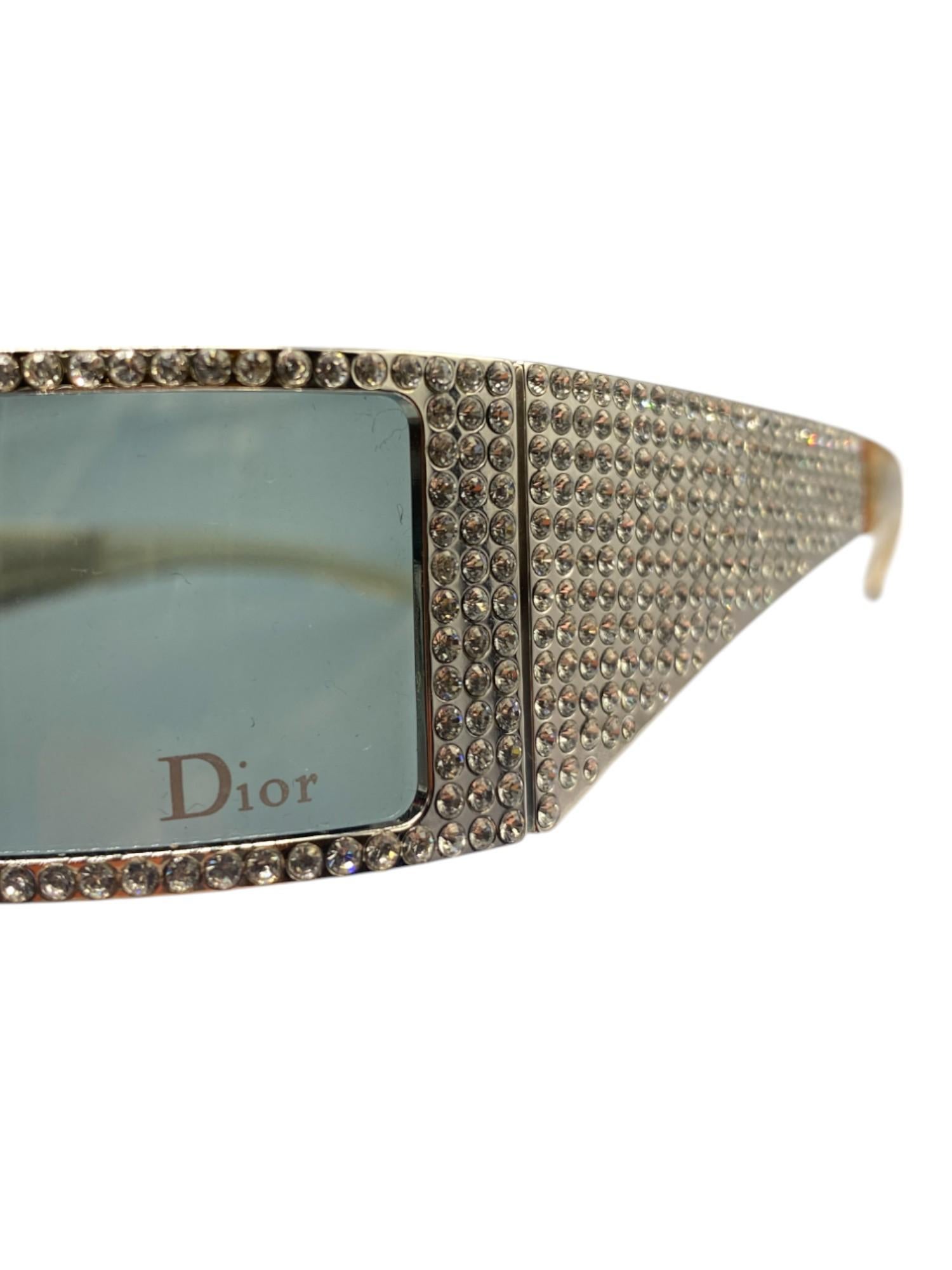 Dior by John Galliano S/S 2003 Dior Punk Swarovski Sunglasses For Sale 4
