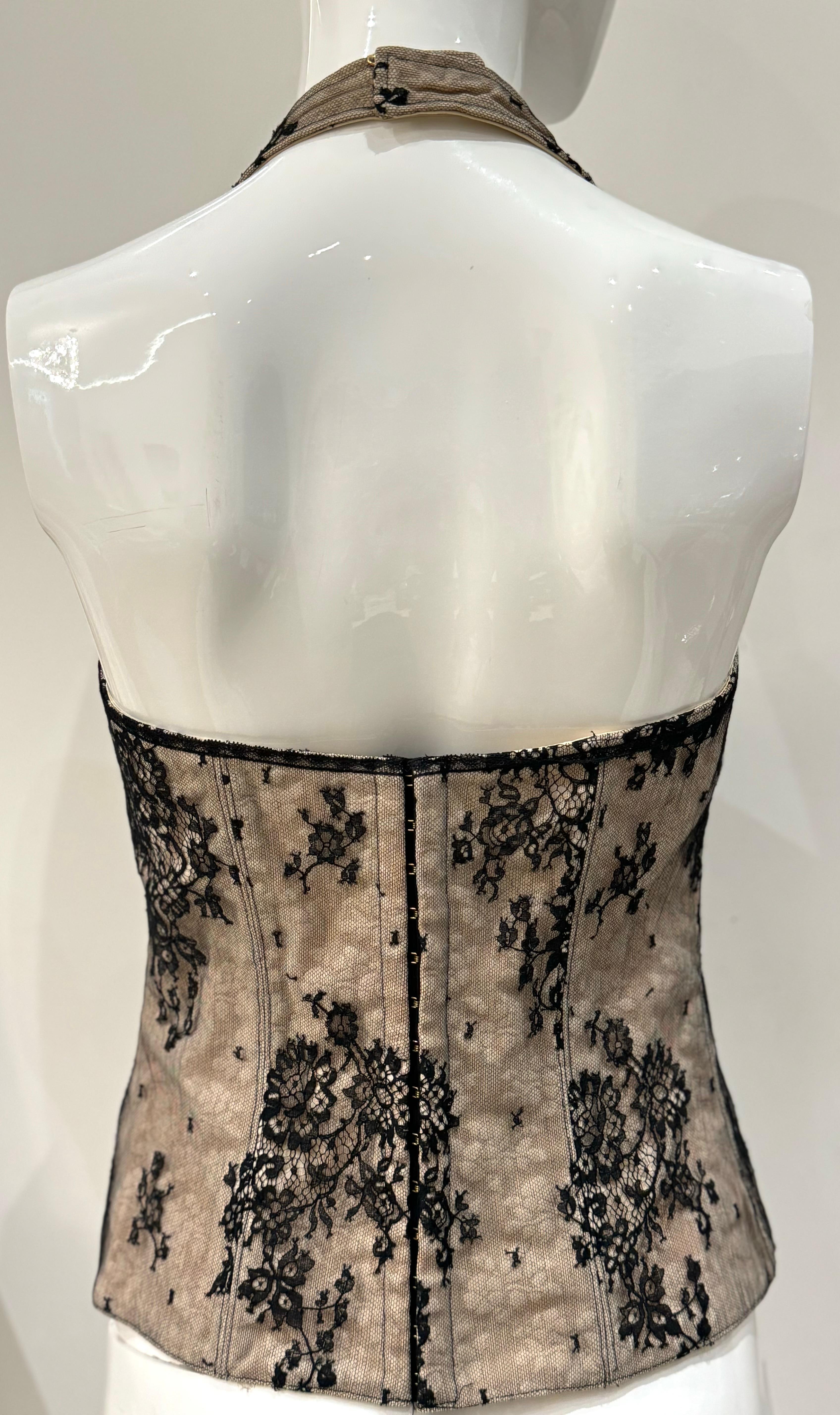 De las mujeres Top corsé de encaje Dior by John Galliano S/S 2004 en venta