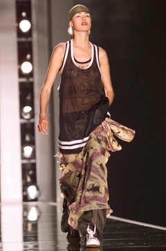 Dior by John Galliano Spring 2002 RTW Printed Silk Gown