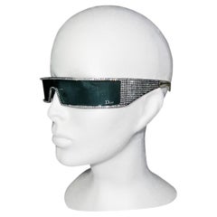 Gafas de sol Dior by John Galliano Primavera 2003 Punk Swarovski transparentes