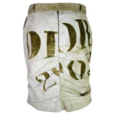 Dior by John Galliano Primavera 2003 RTW Falda de cuero