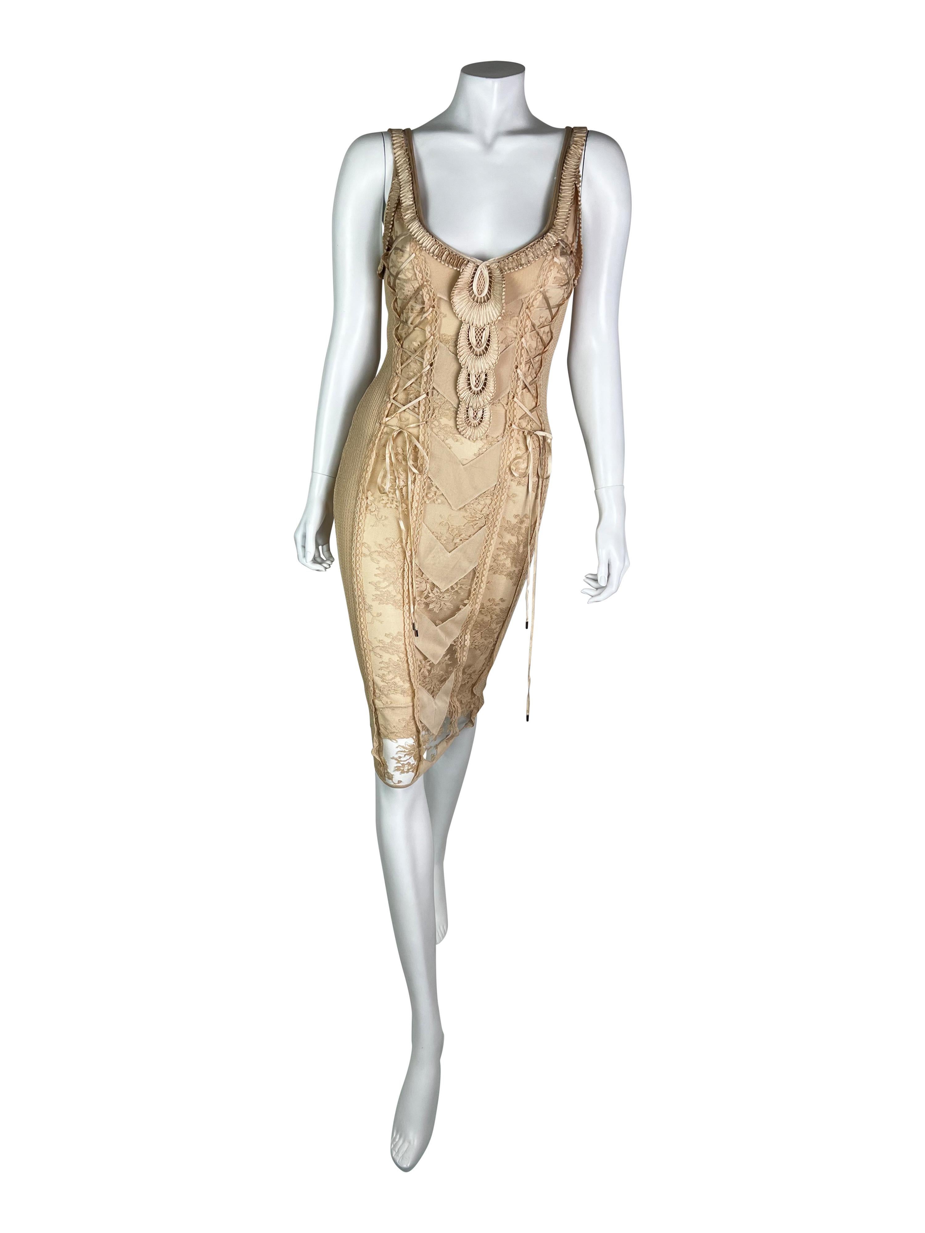 Women's Dior By John Galliano Spring 2006 Lace Dress For Sale