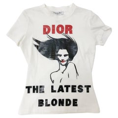 Dior by John Galliano "The Latest Blonde" Cotton Print T-Shirt