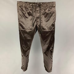 DIOR by Kim Jones - Pantalon à cordon coulissant en polyamide gris bronze, taille L