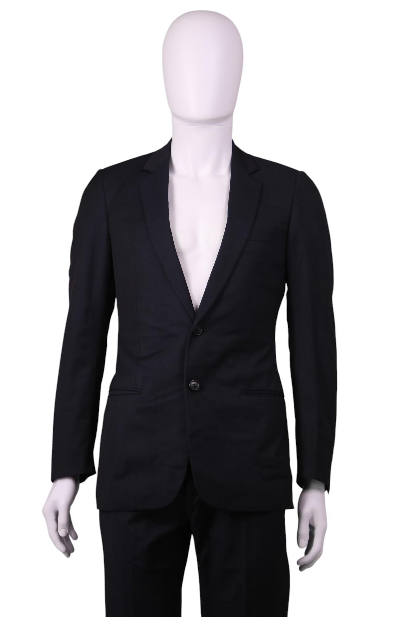 Dior by Kris Van Assche F/W 2010 Blue Virgin Wool Suit In condizioni ottime in vendita a Caserta, IT