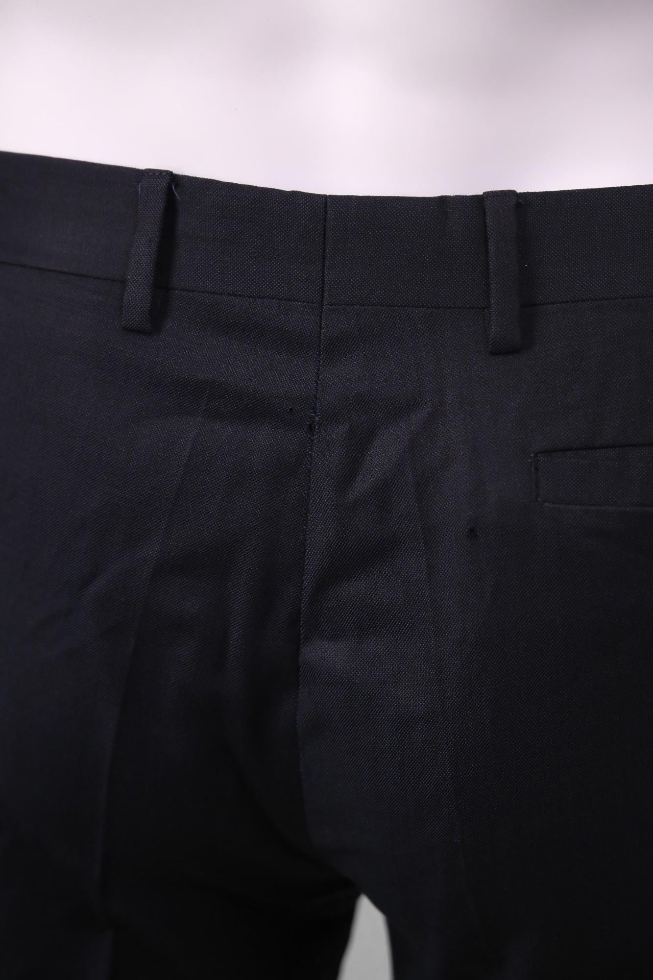 Dior by Kris Van Assche F/W 2010 Blue Virgin Wool Suit in vendita 3