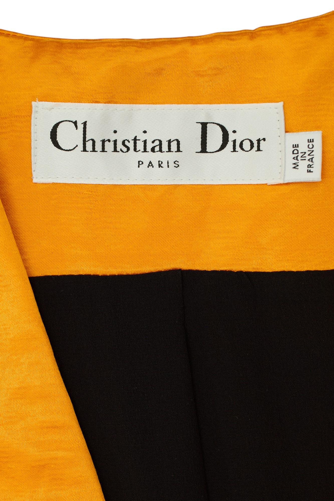 Dior by S. Simon Simon P/E 2015 Vestito Gilet Giallo Profondo in vendita 7