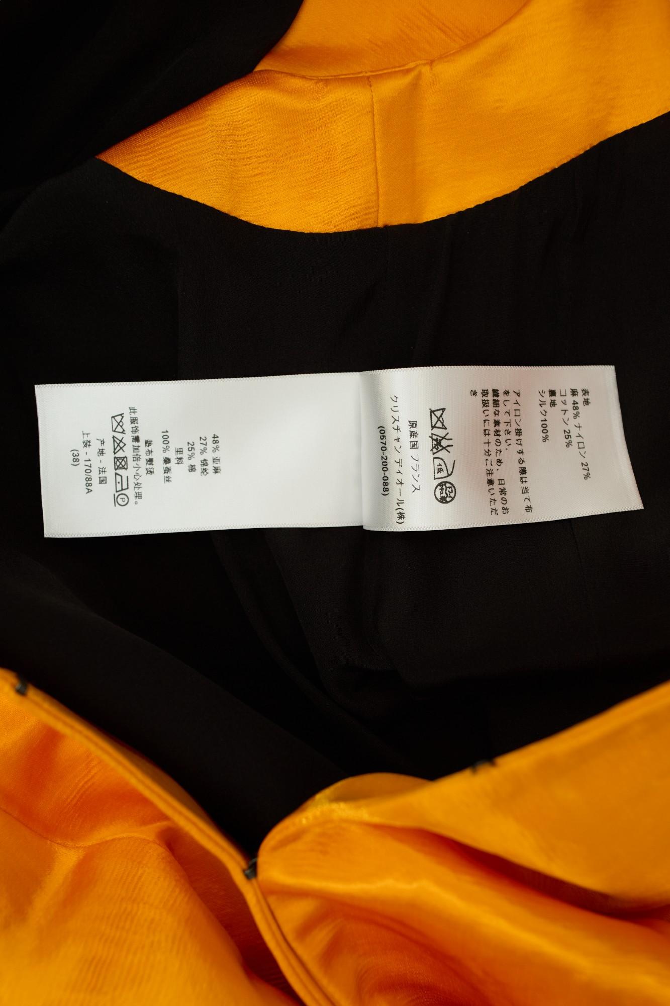 Dior by S. Simon Simon P/E 2015 Vestito Gilet Giallo Profondo in vendita 9