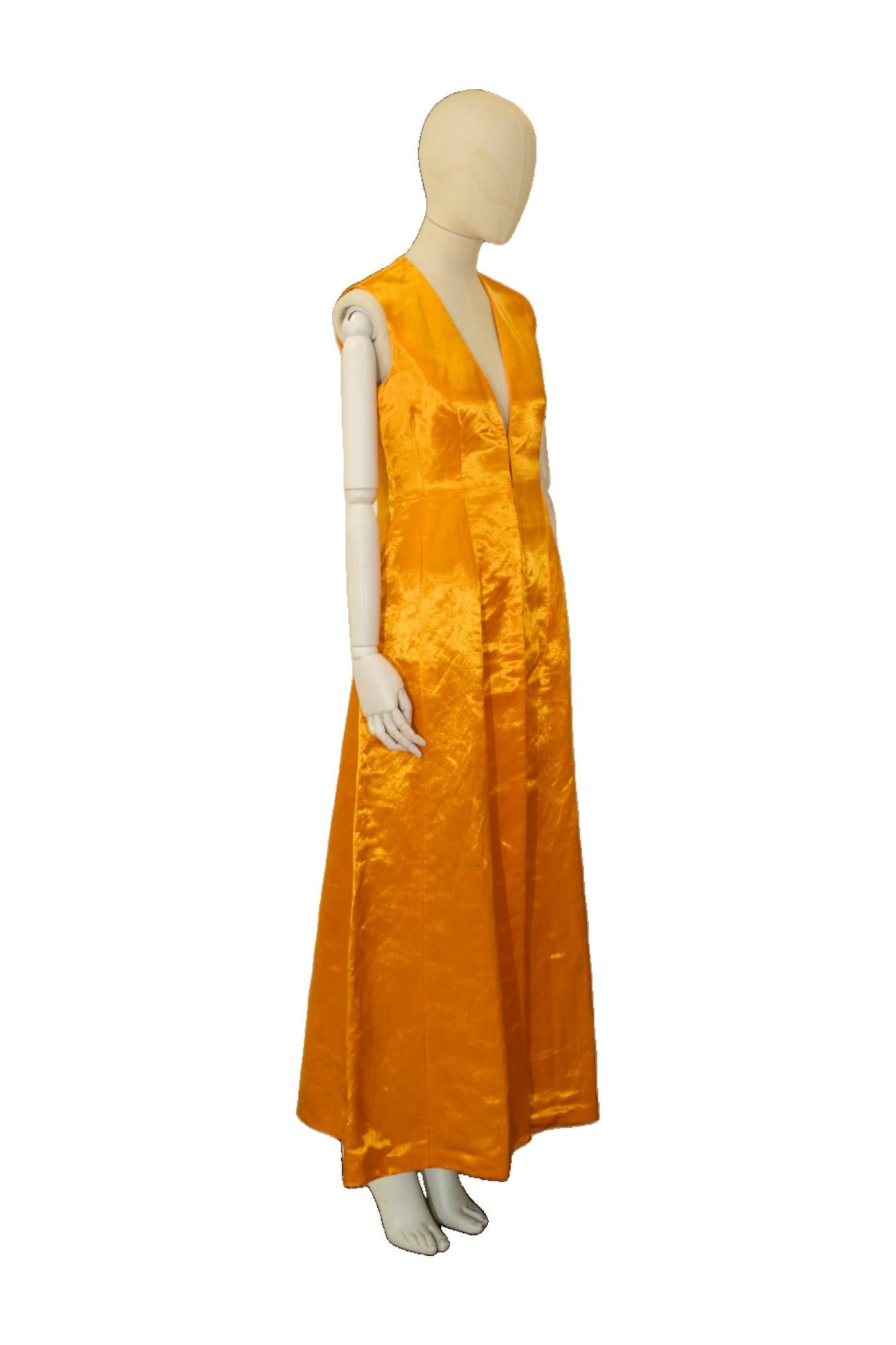 Dior by S. Simon Simon P/E 2015 Vestito Gilet Giallo Profondo In condizioni buone in vendita a Amsterdam, NH