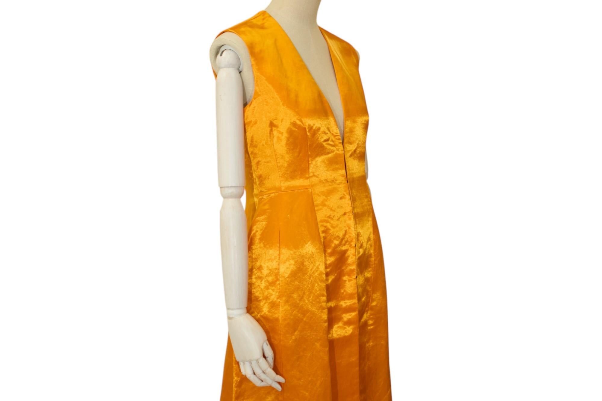 Donna Dior by S. Simon Simon P/E 2015 Vestito Gilet Giallo Profondo in vendita