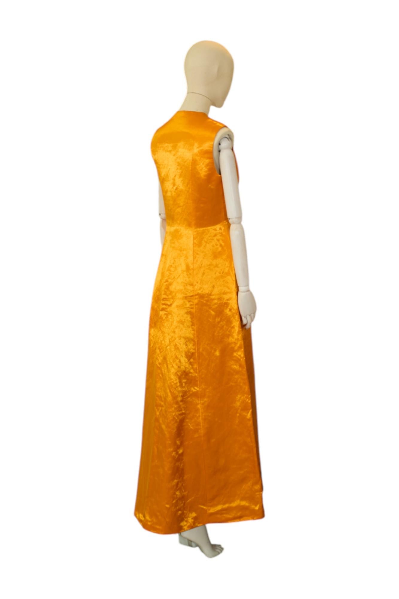 Dior by S. Simon Simon P/E 2015 Vestito Gilet Giallo Profondo in vendita 1