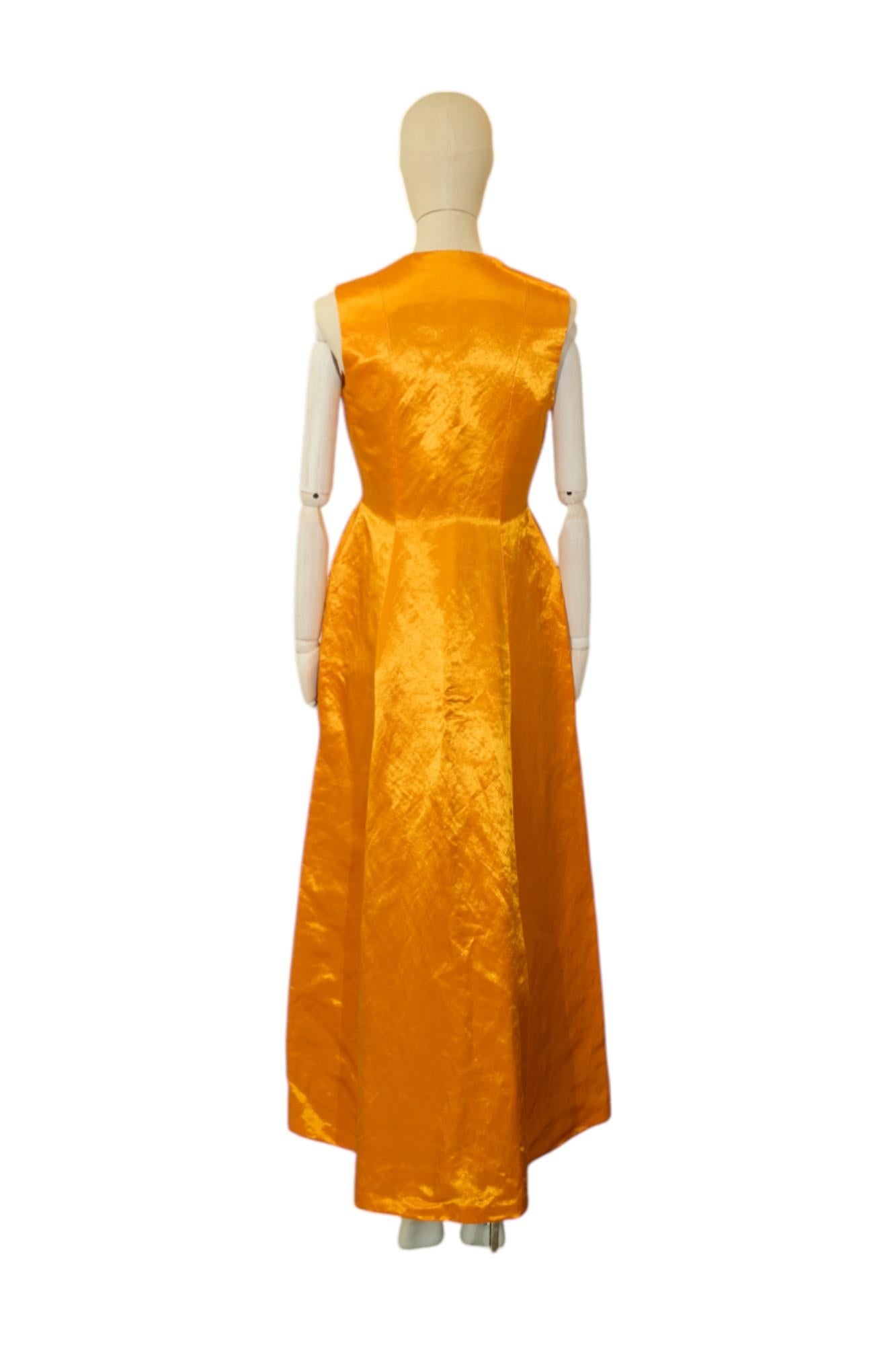 Dior by S. Simon Simon P/E 2015 Vestito Gilet Giallo Profondo in vendita 2