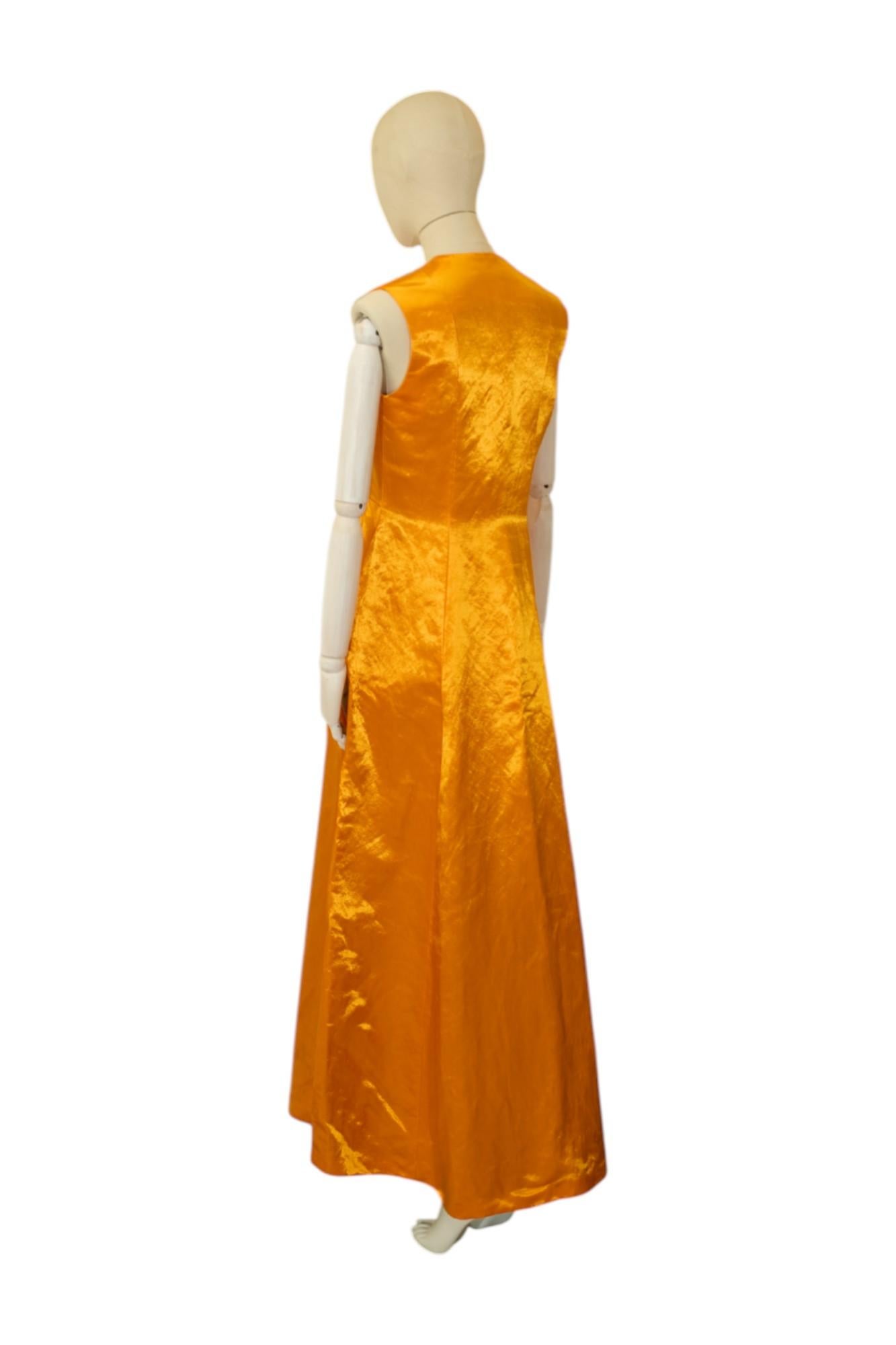 Dior by S. Simon Simon P/E 2015 Vestito Gilet Giallo Profondo in vendita 4