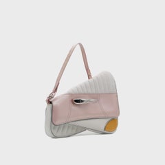 Dior ‘Cadillac’ Shoulder Bag, Pink/White Leather, John Galliano, S/S 2001