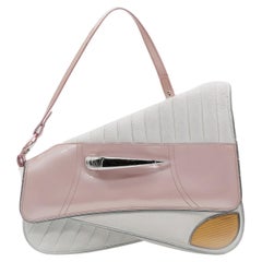 Dior ‘Cadillac’ Shoulder Bag, Pink/White Leather, John Galliano, S/S 2001