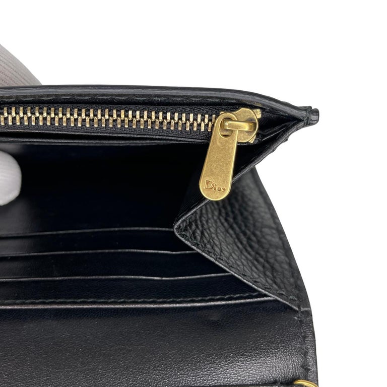 Dior Calfskin Black J’Adior Croisière Wallet For Sale at 1stDibs