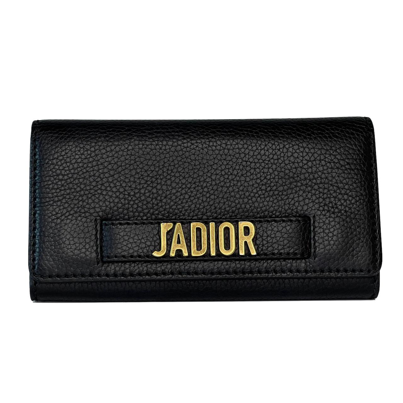 Dior Calfskin Black J’Adior Croisière Wallet