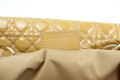 Dior Cannage Quilted Soft Shopping 25cd915c Beige Patent Leather Tote