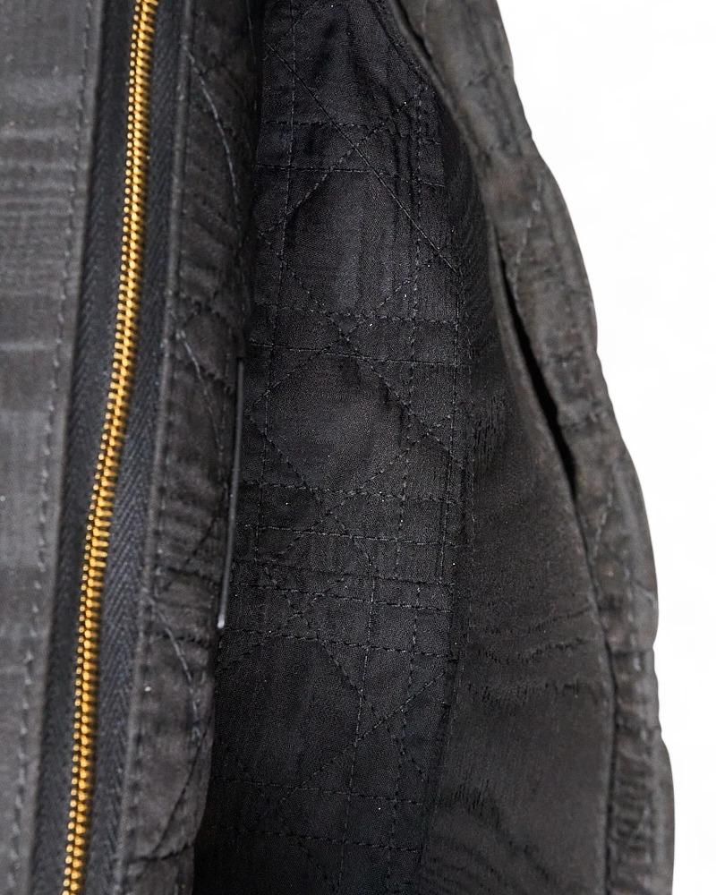 Dior Caro Small Soft Medium Fabric Black en vente 13