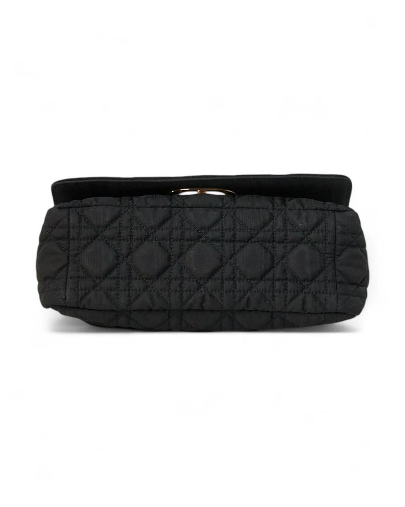 Dior Caro Small Soft Medium Fabric Black en vente 1