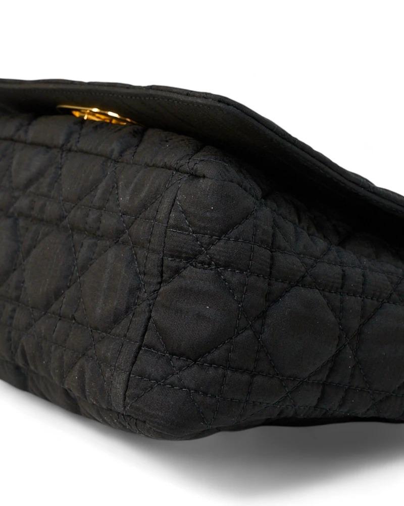 Dior Caro Small Soft Medium Fabric Black en vente 2