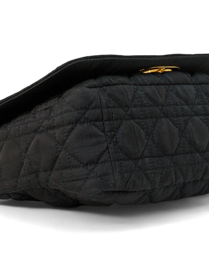 Dior Caro Small Soft Medium Fabric Black en vente 3