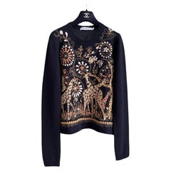 Pull noir en cachemire Dior 