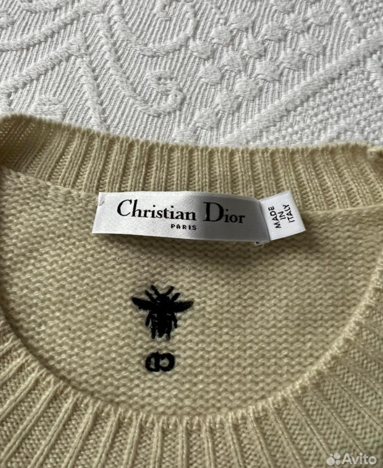 Dior Cashmere Jumper Hand Painted For Sale 2