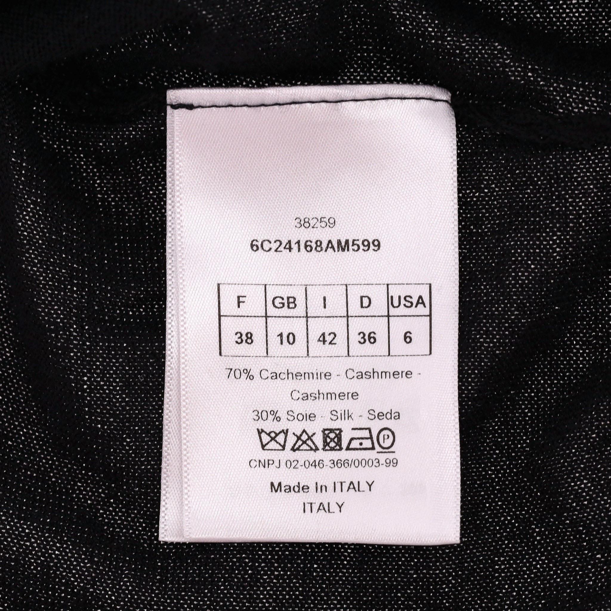 Dior Cashmere & Silk Fine Knit Cardigan 2