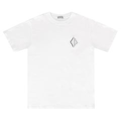 Dior 'CD Diamond' Embroidered Logo Cotton T-Shirt