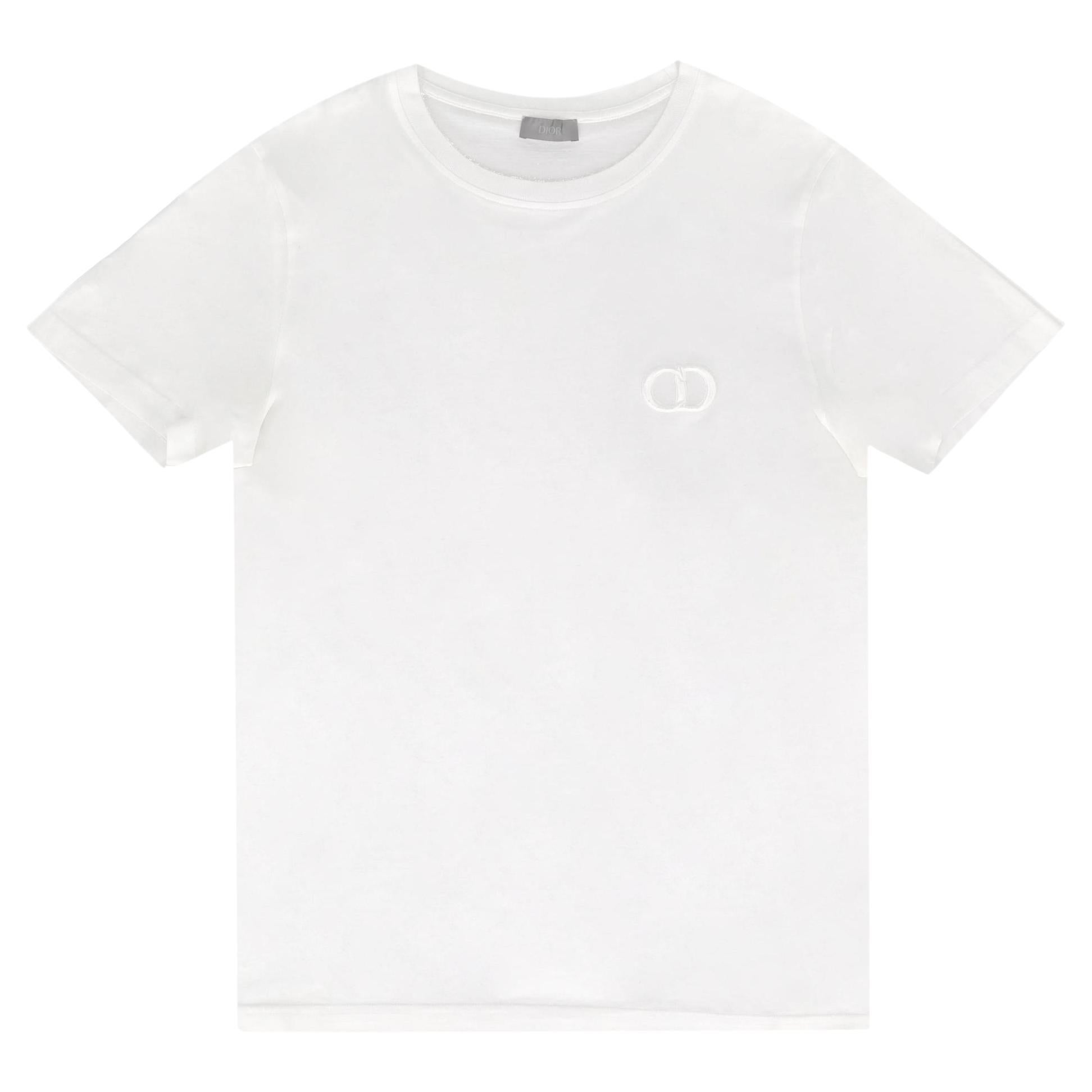 Dior 'CD Icon' Embroidered Cotton T-Shirt