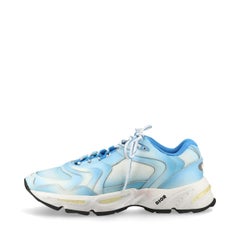 Dior CD1 Leather Fabric Men's Sneakers Blue x White